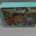 3 x 3 Pack Walking Dinosaur Toys for Kids 3-5 5-7 Years Old, Simulated Tyrannosaurus Brachiosaurus Triceratops with Sound & Light, Birthday Gifts Dino Toy for Toddlers Boys Girls 3 4 5 6 7 8 Years