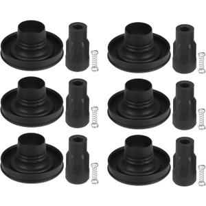 Engine Ignition Coil Boot Kit No.7T4Z12029DA/7T4E12A375EE - Car Inner - for Ford F150 2011-2016 Rubber Black - 6 Set