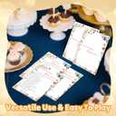 4 x Bridal Shower Games, Wildflowers Wedding Games Card, Bridal Shower Bachelorette Engagement Party Ideas Supplies Decorations, Hilarious Who Knows The Bride Best Game Cards for Guest, 25 Pack -10