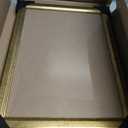 Wood 9x12 Frame Gold, Ornate Natural 12x9in Poster Picture Frame, Modern Golden 9 x 12inch Gallery Wall Photo Frame with HD Plexiglass, Horizontal Vertical Wall Mounting Display 1pcs