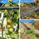 Hlinker Flat Soaker Hose 75 FT for Garden Beds, 75Ft 1/2" Linkable Consistent Drip Irrigation Hose Save 80% Water, Leakproof Heavy Duty Double Layer Sprinkler Hose