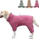 Pet Pajamas for Large Dogs,Extra Large Stretch, Suitable for Adult Dogs, Medium-Sized Dogs, Large Dogs Jumpsuit Four-Legged Dog Clothes, Surgical Recovery Dog Clothing. (Red Color, 5XL)