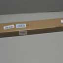 Cordless Vinyl Mini L Blinds 41" W x 48" H, 1" Slat White Horizontal Windows L Blind for Door, Shades, Camper, Light Filtering, Interiors, Arrive 1/2 Inch Narrower Indoor