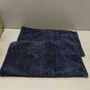 JUSPURBET Set of 2 Navy Blue Chenille Lumbar Throw Pillow Covers 16x24 Inch Soft Textured Decorative Cushion Cases for Couch Sofa Bed Solid Home Decor Pillowcases