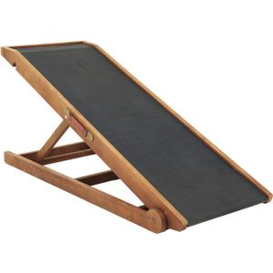 Dog Ramp for Bed Folding Stairs for Small and Large Dogs, Portable Dog Steps for Bed, Couch, Car, Adjustable Pet Ramp, Upgrade Rubber Pet Steps, Supports up to 210 lbs (Small-Brown)