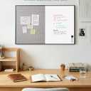 ARCOBIS Cork Board White Board Combo for Wall