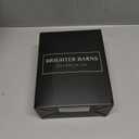 Amber Glass Hand and Dish Soap Dispenser Set by Brighter Barns - Modern Kitchen Decor & Accessories for Airbnb, RV, Office, Housewarming Gifts (Amber)