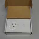 WiFi Smart Outlet and Switch Combo, Neutral Wire Required, Individual Control, Touch Panel, Tuya APP Smart Life, 15A /90-250V AC 60Hz, Compatible with Alexa and Google Home, Combo Style, White