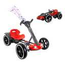 MAOO Electric Go Kart for Kids, Foldable Ride On Toy Car for Toddlers Ages 2-4, Zero Assembly Battery Powered Go Kart with EVA Foam Tires, Adjustable Seat, Steering Wheel, 390 Motor, 3.73 MPH(Red)