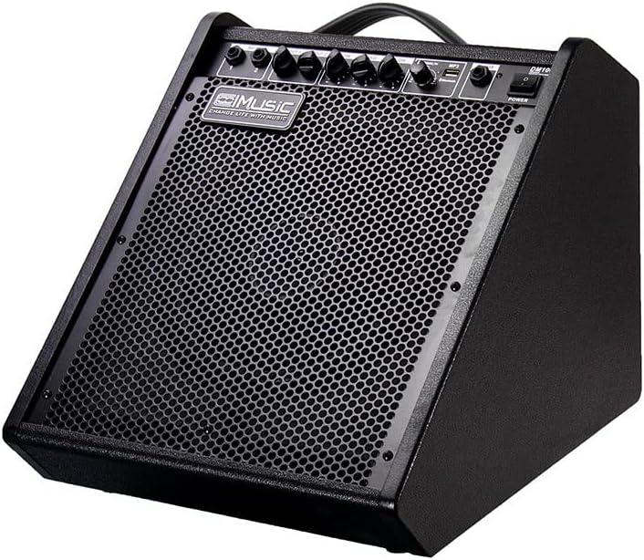 Coolmusic Electric Drum AMP 100-Watt Electronic Drum Amplifier DM100 Keyboard Speaker with Wireless Audio Connection, with 3-Band EQ and DI Out Black