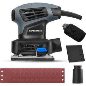 Hammerhead 2.0-Amp 1/4 Sheet Palm Sander with 12pcs Sandpaper HAPS020