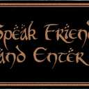 Speak Friend and Enter Doormat, 30x17 Inch, Funny Welcome Mat, Cute Front Door Mat, Non-Slip PVC Backing, Easy to Clean, Indoor Outdoor Entrance Rug, Home Porch Patio Gift