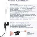 APX 6000 Earpiece XPR 7550e Headset Compatible for Motorola Radios APX 8000/7000/4000 XPR 7350e/7580e/7380e/7550/7350 Acoustic Tube and PTT Mic, Surveillance Headset