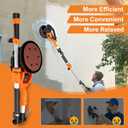 Drywall Sander, 1000W Popcorn Ceiling Removal Tool, Automatic Drywall Sander with Vacuum Dust Collection, LED Light, 6 Variable Speed 800-2200RPM, Foldable & Extendable Handle,15Pcs Sanding Discs