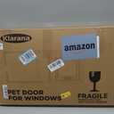 Full Glass Cat Door for Window,32"-37" Adjustable Width,1-Min Install | 4 Locking Modes,Aluminum Frame,HD Glass,Magnetic Closure,Weatherproof Sliding Pet Door Window Insert for Cats, Fit 32"-37" Window