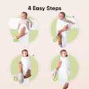 Baby Swaddle Sleep Sacks with Zipper - 3-Pack Swaddles for Newborns 0-3 Months, Infant, Baby Girls, Boys, Soft & Durable Newborn Sleep Sack, Easy Diaper Change Swaddling Blanket (Bunnies, OS)