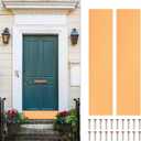 uxcell 2pcs Door Kick Plate, 6 x 28 Inches Anodized Aluminum Kick Plate Door Plate, 1.5mm (1/16 Inch) Thickness, for Exterior Front Door or Back Door, Copper Gold