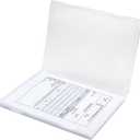 A4 File Box Portable Paper Organizer, Transparent Office Supplies Holder, Document Case, Magazine Storage Containers 12.2 x 9 x 0.8inch