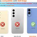 Hungo Compatible for Samsung Galaxy S25 Edge Case for Women Girls Design Cute, Girly for Women Girls Skin Cow Print