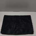 UGASA 14x36 Inch Pillow Cover Pack of 1 Soft Boho Stripe Corduroy Large Long Rectangular Lumbar Cushion Cover Farmhouse Decorative Throw Pillowcase for Bed, Couch, Sofa, Bedroom, Living Room, Black