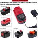 9.6V-18V Charger Replace for Black and Decker 18V Battery Charger 90556254-01 NiCad & NiMh Battery HPB12 FS12B HPB14 FSB14 HPB18 HPB18-OPE FSB18 HPB96 FSB96
