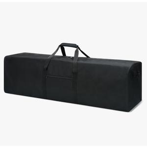 Urbanstand 52 Inch Large Duffle Bag for Travel Camping Sport Equipment Storage Bag with 2-way Lockable Zippers (Black)