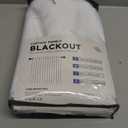 100% Blackout Shield Linen Blackout Curtains for Bedroom 84 Inches Long, Back Tab/Rod Pocket Living Room Drapes, Thermal Insulated Blackout Curtains 2 Panels Set, 50" W x 84" L, White