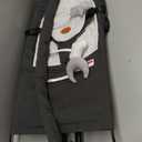 HKAI Baby Bouncer, Portable Baby Bouncer Seat for Babies 0-18 Months, 100% Cotton Fabrics, 3 Modes of use with Rocker and Stationary Options, Infant Rocker Chair with Hanging Toys-Dark Grey