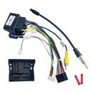 16Pin ISO Aftermarket Radio Wiring Harness for Volkswagen 2003-2015 Jetta Passat Golf GTI Touareg Tiguan with SWC Reverse Radio Antenna Adapter, Plug & Play Car Stereo Adapter