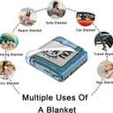 Son Gifts from Mom Flannel Throw Blanket Inspirational Never Give Up Trophy Blanket Birthday Graduation Mothers Day Gift Super Soft Fuzzy Cozy Blanket for Couch Sofa Bed 50"x60"