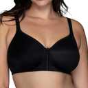 Vanity Fair Women's Bra with 2-Way Convertible Straps, Body Caress Full Coverage, Lightly Lined Cups up to DD (38B, Black)