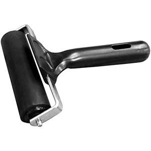 KXKZREN Rubber Roller for Flooring Installation 4 inch Rubber Brayer Glue Roller for Boat Flooring Install Printmaking Painting Stamping Wallpaper Gluing Application