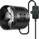 VIVOSUN Inline Booster Duct Fan 8 430 CFM with Speed Controller, HVAC Exhaust Ventilation Fan with Low Noise for Basements, Bathrooms, Kitchens, Attics, Grow Tents