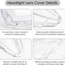Headlight Lens Covers Replacement for Toyota RAV4 2016-2018