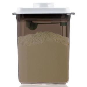 Pop Airtight Formula Container, 2300ml Baby Formula Dispenser on the Go - BPA-Free Formula Holder, 28OZ, 1.76LB, 800g, Brown