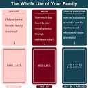 150 Pcs Life Story Interview Kit Cards, Family Conversation Card, Life Story Interview Kit, Get to Know Parents and Grandparents for Family Pictionary Game Night with Curated Question Cards