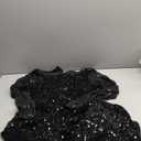 Long Sleeve All Over Sequin Club Party Dress, Black, Size XL