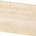 WILD WORKS Natural Travertine Oval Tray - 100% Real Stone Handcrafted, Modern Multi-Purpose Decorative Organizer for Kitchen, Bathroom, Living Room Home Decor