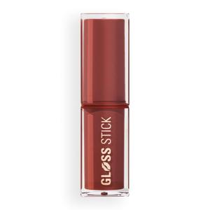 Revolution Beauty London, Pout Lip Gloss Stick, Pigmented High-Shine Formula with Hyaluronic Acid & Vitamin E, Vegan & Cruelty-Free, Shimmer Toasted Caramel, 0.1 fl oz