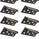 5W Retaining Wall Lights,7 inch LED Hardscape Lighting Low Voltage Landscape Paver Lights 12V 24V Step Lights Outdoor IP66 Waterproof 3000K Soft White Stair Deck Lighting (8 Pack+Connectors)