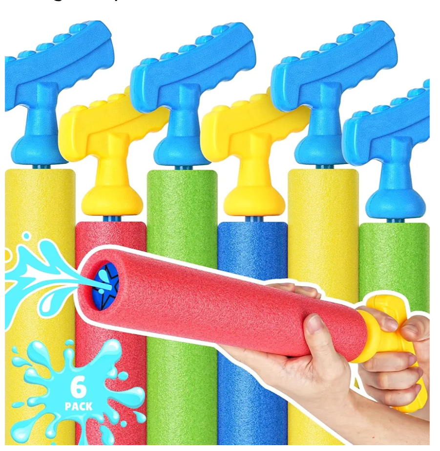Water Guns, Water Squirter Toys Foam Soakers Blaster Guns Outdoor Swimming Pool Beach Summer Party Water Toys for Kid Age 312 Teens Adults