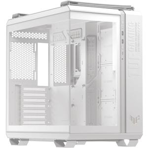 ASUS TUF Gaming GT502 Horizon White ATX Mid-Tower Gaming Case (Boundless Panoramic Design, Dual-Chamber, Independent CPU and GPU Cooling Zones, Tool-Free Side Panels, USB 10 Gbps Type-C Front Panel)