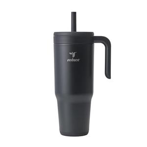 REDUCE Chiller Vacuum Insulated 40 oz Tumbler with Spill-Proof Silicone Straw - Sustainable Tritan Lid with Water Intake Markers - Soft Sit Base Travel Mug - Dishwasher Safe - Phantom