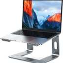 BESIGN LS03 Aluminum Laptop Stand, Ergonomic Detachable Computer Stand, Notebook Holder Compatible with Air, Pro, Dell, HP, Lenovo More 10-15.6" Laptops, Gray