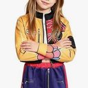 Girls' Halloween Dress Up Outfit, Stage Costume 3PCS Set for Kids' Party, Size 120