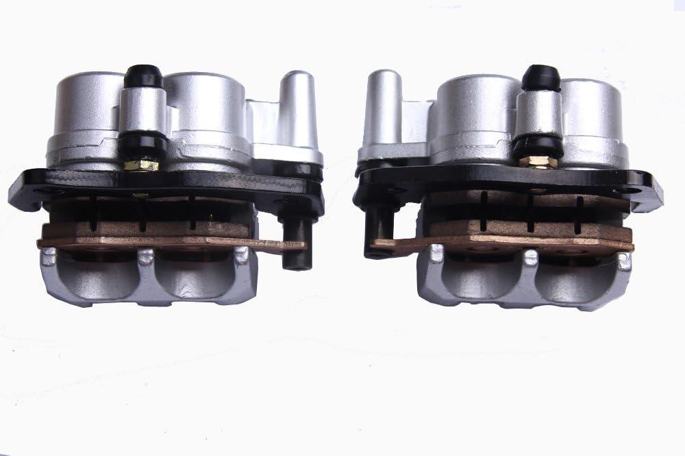 BH-Motor New LEFT & RIGHT FRONT BRAKE CALIPER SET FOR YAMAHA RHINO 660 450 YXR660 YXR450 2004-2009