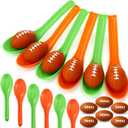 12 Pack Football Spoon Race Game Set Mini Foam Sports Ball Indoor Outdoor Sports Activity Stress Relief Balls School Carnival Prize Toys for Girls Boys Adults Birthday Party Game