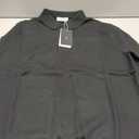 Men's Polo Sweater Fashion Collar Casual Sweater (Black, XL)