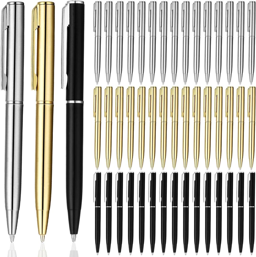 Teling 72 Pcs Small Ballpoint Pen Mini Pens Bulk 4 Inch Short Small Tiny Black Ink Ballpoint Writing Tool for Notebook Pockets Signature Notepads School Office(Sliver, Gold, Black,Classic Style) Teling 72 Pcs Small Ballpoint Pen Mini Pens Bulk 4 Inch Short Small Tiny Black Ink Ballpoint Writing Tool for Notebook Pockets Signature Notepads School Office(Sliver, Gold, Black,Classic Style)