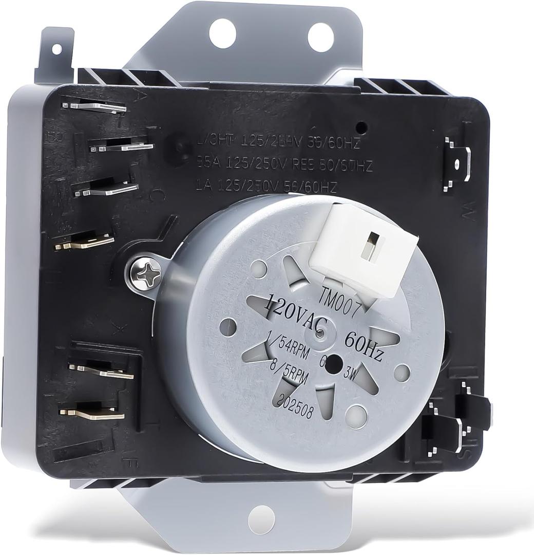 W10186032 WPW10186032 Dryer Timer Compatible with Kenmore Dryer Timer 7MKGDS400DW0 11075102311 11065132411 110C65132411 110C72442511 11062342510, Replacement WPW10186032VP 162-412-1, 120VAC 60Hz